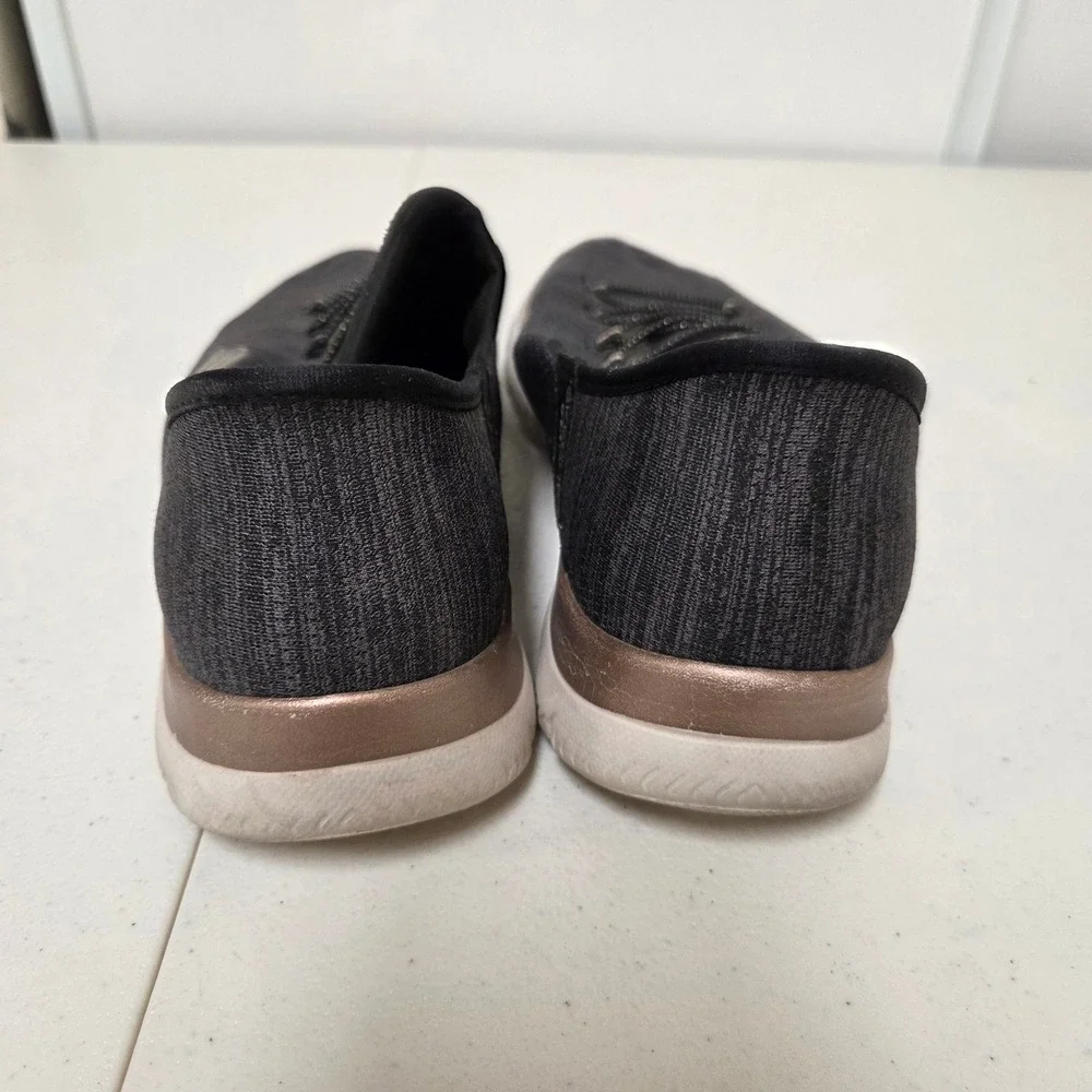 Skechers Slip-ins Ultra Flex 3.0 Black Rose Gold Womens 8.5 150277